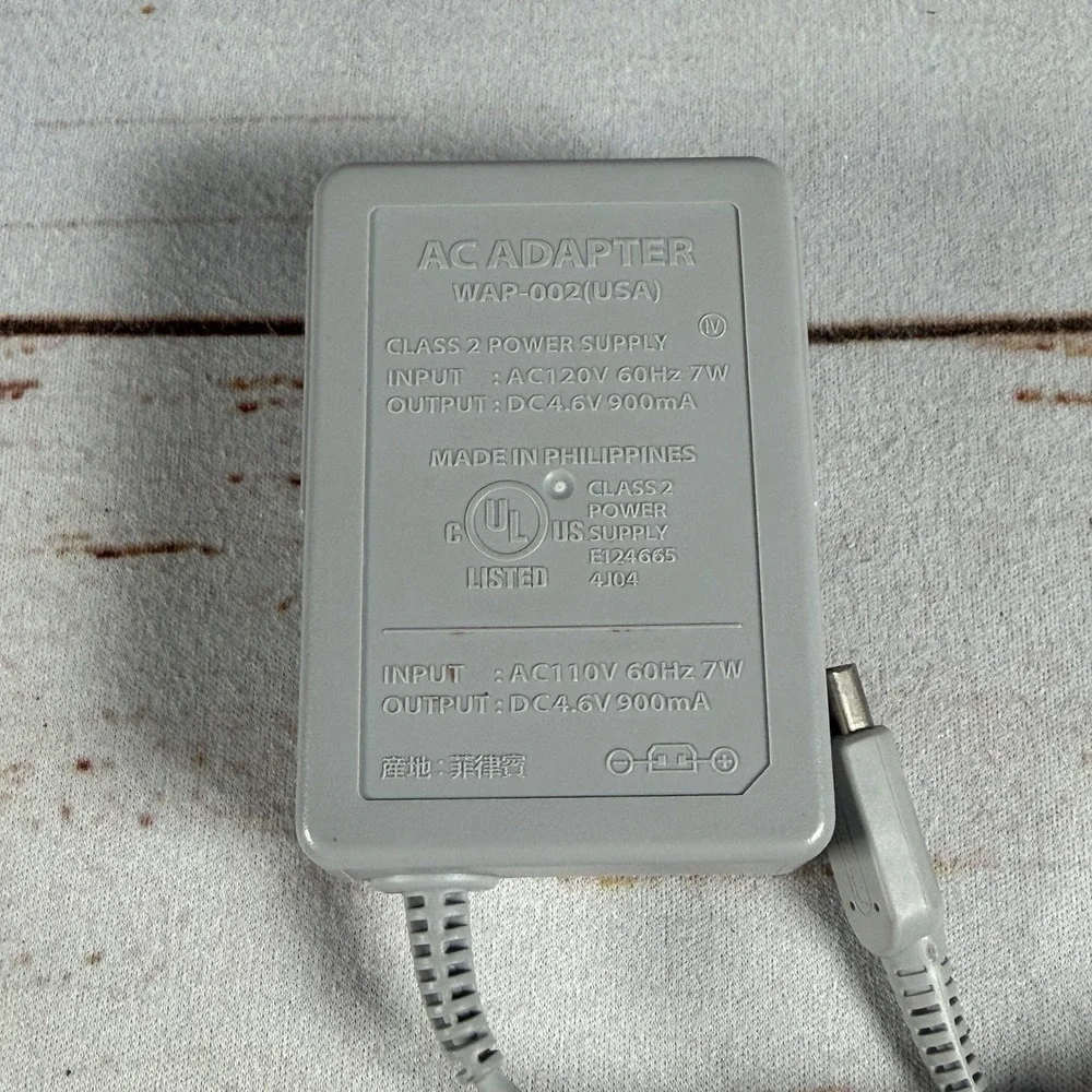 Nintendo WAP-002 AC Adapter Power Supply Charger Used